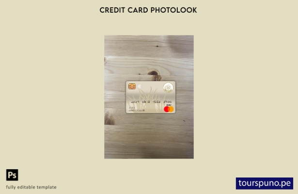 listo para imprimir plantilla frontal de aspecto fotográfico de mastercard de 28
